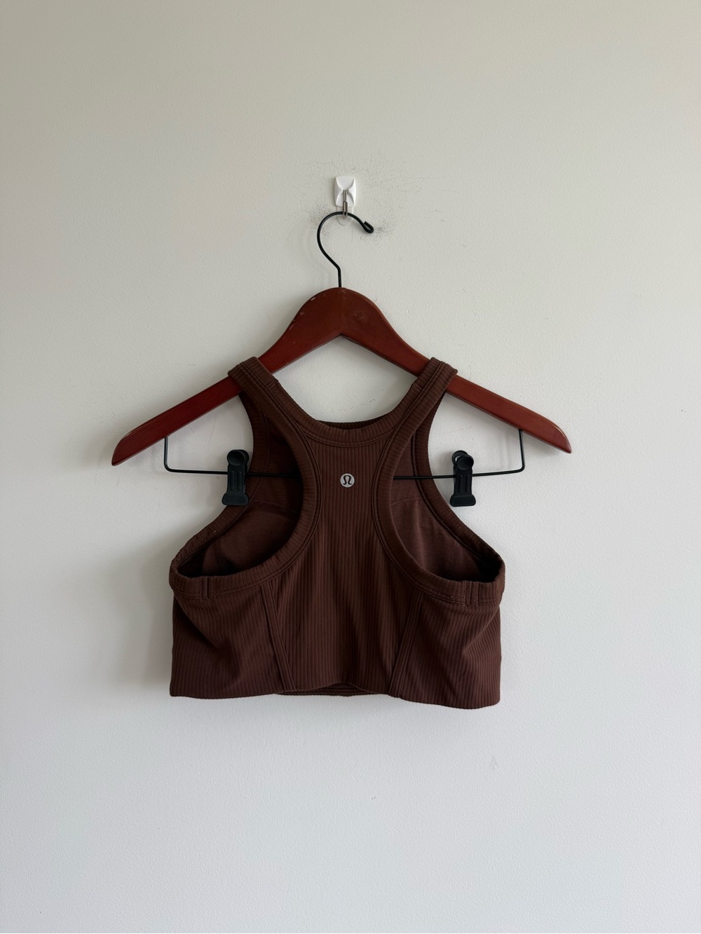 lululemon athletica Chocolate Brown Ribbed Racerback Tank